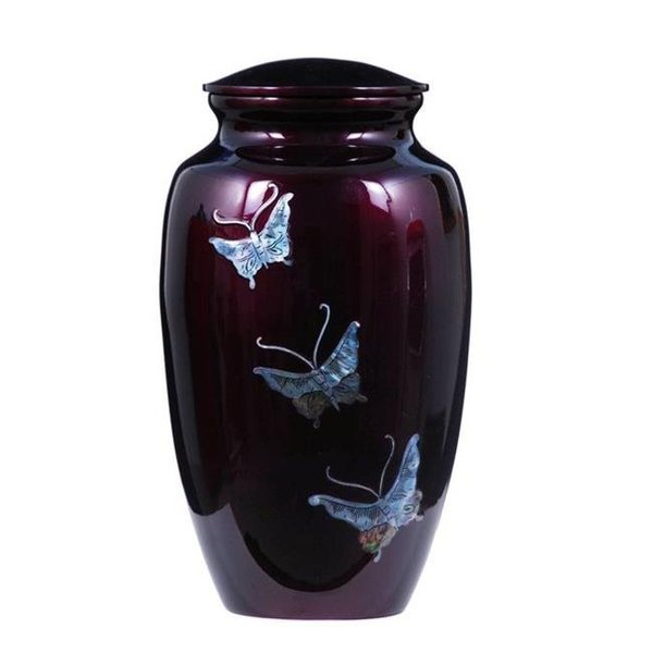 Urnsdirect2U Urnsdirect2u Butterfly Tranquility Adult Cremation Urn 9998-10